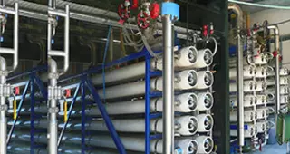 View of reverse osmosis units